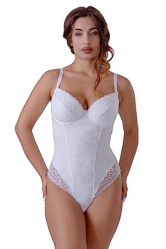 VALEA Body en dentelle noire transparente combinaison lingerie femme chic dos nu élégant