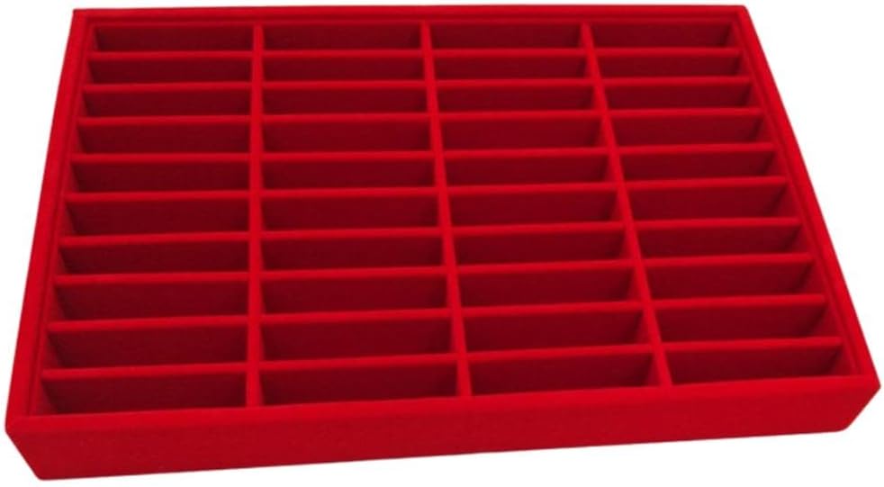 Jewelry Organizer Bracelet Holder Tabletop 40 Grids Multipurpose Bangle Display Storage for Photography Shopping Mall Props, Wood Beige