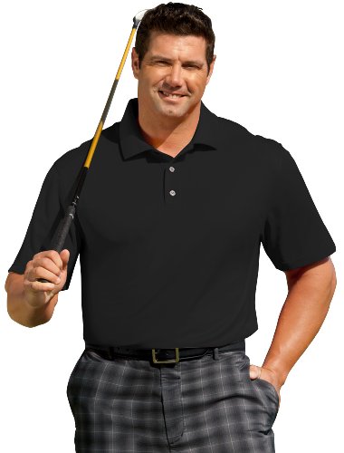 Reebok Performance Solid Polo Black 6XLT