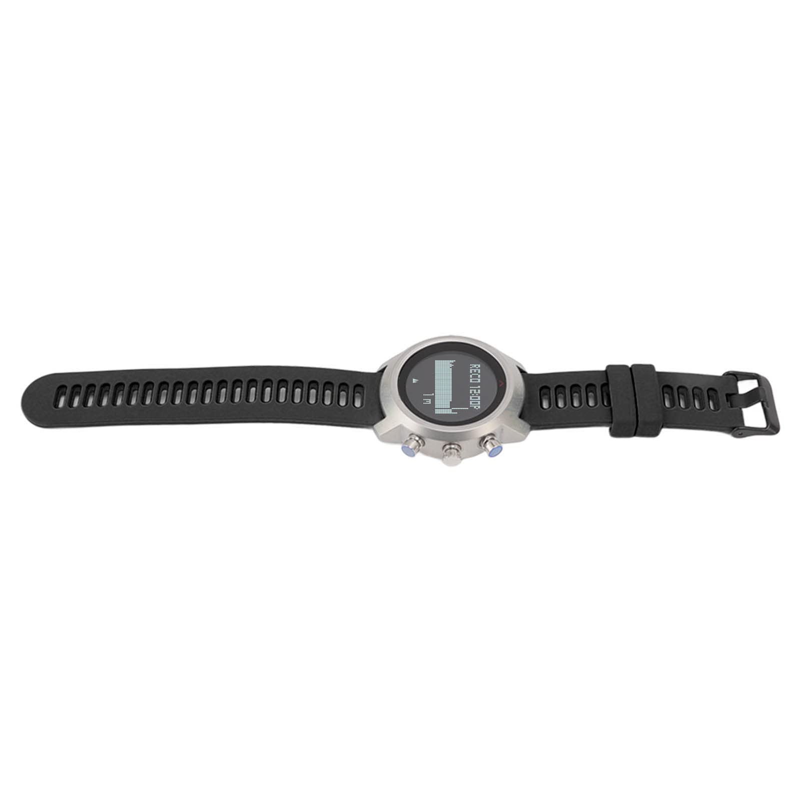 Reloj Deportivo Multifuncional Eléctrico Pantalla Táctil para Buceo Impermeable Actividades Al Aire Acero Inoxidable 1 Unidad (Negra)