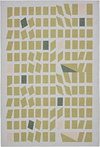 Image of Printed Rug Soft Floor Carpets with Anti Slip Backing for Living Room | Bedroom | Kids Room (Grey Green, 5x7 Feet)
