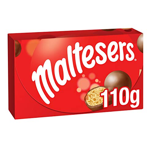 Maltesers Milk Chocolate Gift Box 110g Crunchy Honeycomb Centre Chocolate Sweets Light Treat for Movie Night Thank You Gift Teachers Gifts Snacking & Hamper Fillers