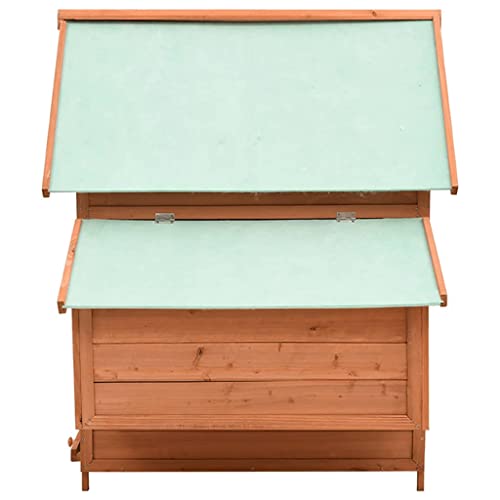 Hühnerstall 152x96x110 cm Massivholz Tanne+ Gesamtmaße: 152 x 96 x 110 cm (B x T x H) – Bild 6