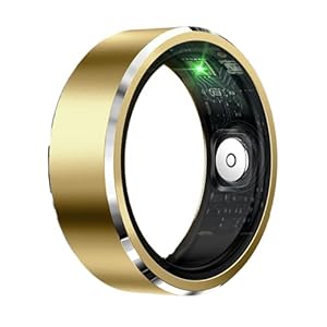 Wireless Sleep Ring, Metal, Health Tracker, Activity Monitor, Electronic, Silver, Gold, Finger Wearable, Bluetooths, Recovery, Bio, Biofeedback