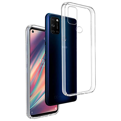 REY Coque pour WIKO VIEW5 - VIEW5 Plus, TPU Transparent en Silicone, Ultra Fine 0.33mm