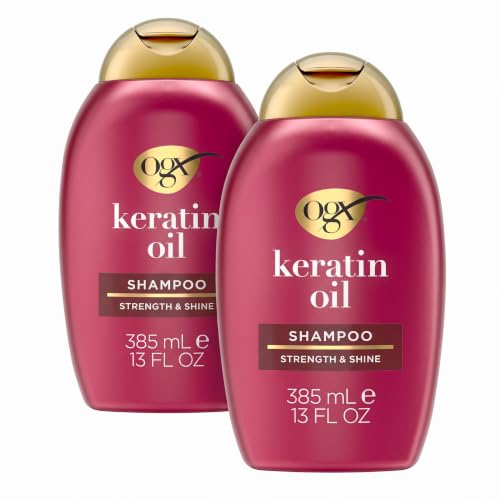 OGX Organix Anti-Breakage Keratin Oil Shampoo, 385ml (Pack of 2) - image 1