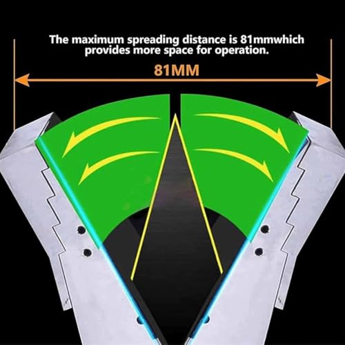 Herramienta retractora hidráulica de 10T y alicates con apertura de 81 mm 6