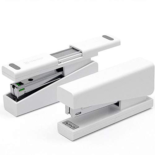 Stapler, Desktop Stapler, Classic Office Stapler, 20 Sheets Capacity White Stapler Set With Storage Free 100 Pcs Staples #TOP1