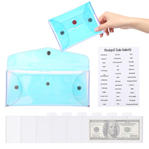 2 peças de envelopes de dinheiro para dinheiro, carteira econômica com envelopes de dinheiro, envelo