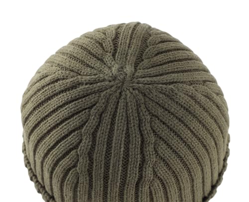 Image of Connectyle Fleece Lined Cuffed Beanie Hat for Men Women Knitted Winter Wool Beanies Skull Cap Warm Watch Hat