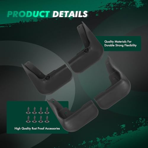 Image of SCITOO Mud Flaps 4PCS suitable for Toyota Camry 2018-2022 front & rear mud flaps splash guard set