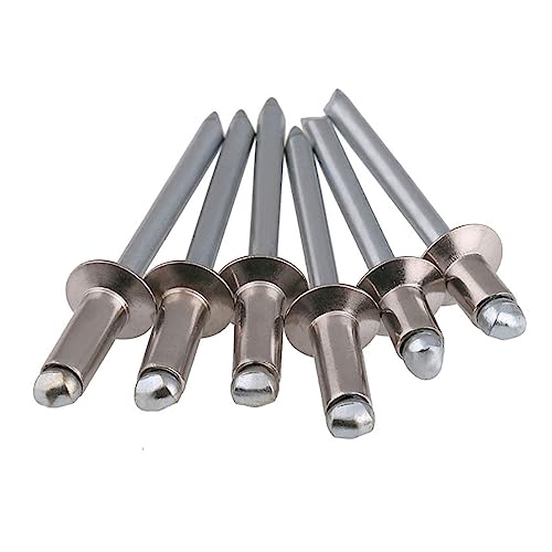 OZLIYY M3 .2 M4 M5 304 Stainless Steel Blind Rivet Countersunk Head Pull Decoration Nail Socket Fat Aluminum(M3 (50PCS),12mm)