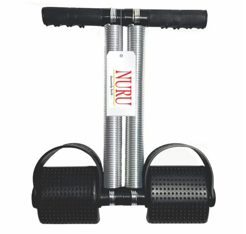 Ramdev HealthCare Double Spring Tummy Trimmer & Indiana Roasted Chana 250gm (Energy-Packed) | Abs Exerciser | Fat Buster | Waist Trimmer | Bicep Exerciser | Fitness Equipment for Men