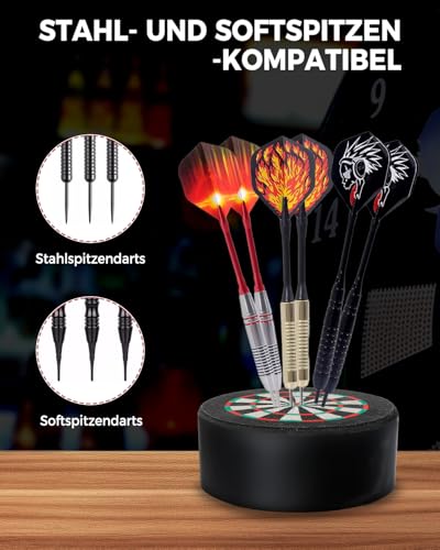 Berrihop Sisal-Halterung für Dartpfeile, Premium Darthalter zur sicheren & stilvollen Aufbewahrung, Mini-Dartständer & professionelles Dart-Zubehör für Zuhause & Verein