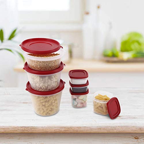 Cutting EDGE Nesterware Stackable Food Container (Set of 10, Red)