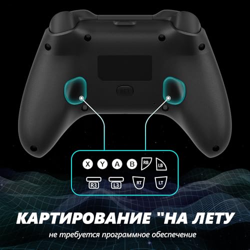 FOIRCEADAL 2 Pack Wireless Controller for PC/XBOX-One [Need Windows Upgrade, 3.5 mm Audio Built Adaptive Gaming Turbo/Vibration/Gyro/Wake-up function - Image 3
