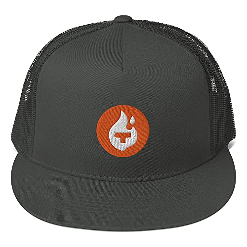 Hogue WS LLC Theta Fuel Hat (Embroidered Trucker Cap) TFUEL Crypto Charcoal