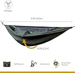 OneTigris KOMPOUND Hamac de camping avec filet, Hamac portable léger avec couverture intérieure chaude & Tree Friendly Straps for Backpacking, Camping, Randonnée, Voyage, Plage, Cour arrière