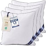Utopia Bedding kissenfüllung 40x40 4er Set, Sofakissen mit Füllung