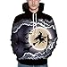 Produktbild MAYOGO Halloween Kostüm Paar Unisex 3D Hoodie Übergangsjacke Pullover Mit Kaputz Halloween Sweatshirt Kapuzenpullover Unisex Halloween Kostüm Horror Hoode Burg/Hexe/Schläger/kürbis/Teufel