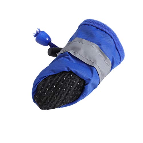 UKCOCO Waterproof Dog Boots Xs Size 4 Pack Small to Medium Dogs Anti-Slip All-Season Pet Booties Paw Protection for Outdoor Walking Hiking - Image 4