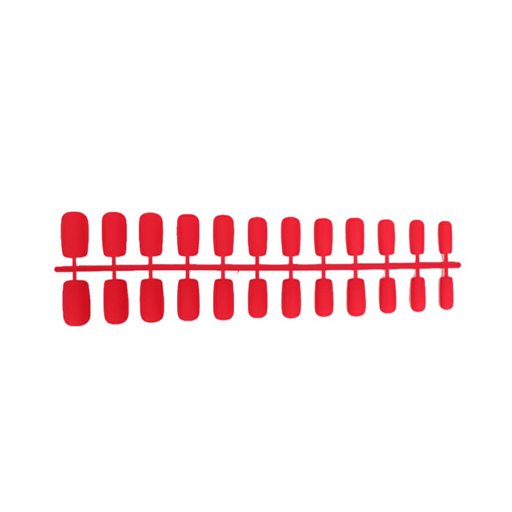 50 Set di 1 set di colla sulle unghie Lima per punte di media lunghezza Stile quadrato opaco Strumento di bellezza artificiale Forniture per saloni Decorazioni fai da te
