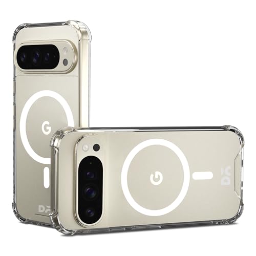 Image of DailyObjects Clear Magnetic Phone Case Cover Compatible with Google Pixel 9 Pro | Wireless Charging Slim Back Cover | 2 Layer Edge Protection & Shockproof