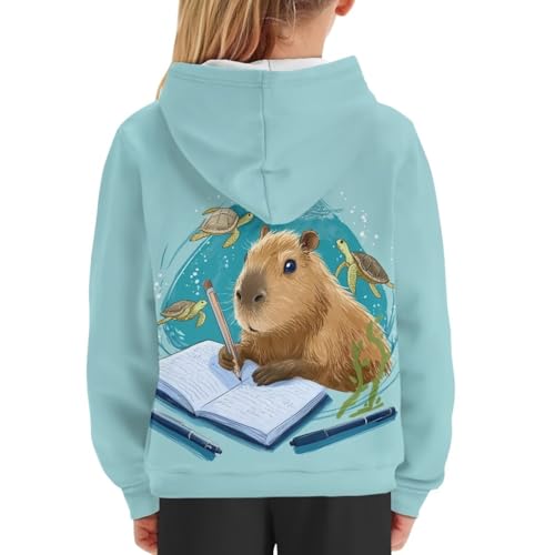 WELLFLYHOM Girls Boys Hoodie 6-16 Graphic Sweatshirt Long Sleeve Sweater Kangaroo Pocket Pullover Kids Sweatshirt Tops4