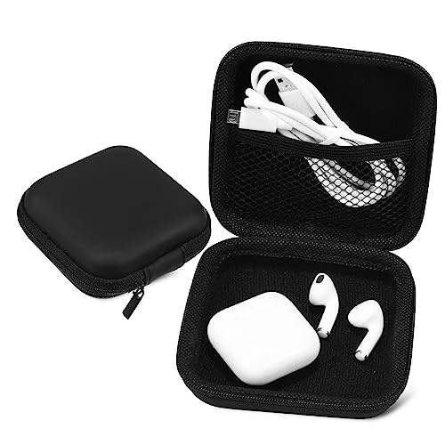 Holibanna Travel Case for Electronics 2pcs Small Storage Pouch Earphone Bag Soft Lining Scratch Resistant Fits Work Travel