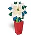 White Poinsettia Holiday Card by Jann Johnson