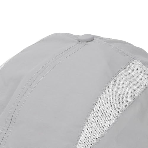 Fafeicy EMF Schutz Kappe mit Silberfaser für Handy Computer WLAN – Vollständig ausgekleidete verstellbare Strahlenschutz Kopfbedeckung Hellgrau