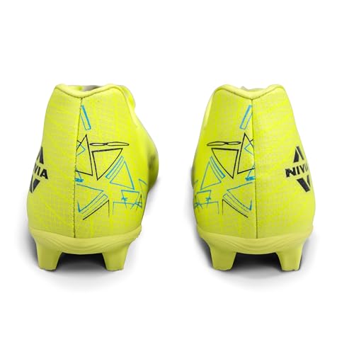 Image of Nivia Carbonite 7.0 Football Stud for Men, TPU Sole with Synthetic Leather Upper, Die Cut Lightweight Insole, Ideal for Soft and Hard Grassy Ground Surfaces