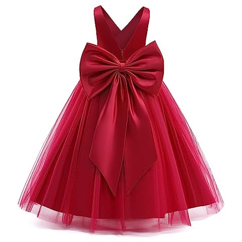 FYMNSI Girls V-Neck Tulle Maxi Dress Cover