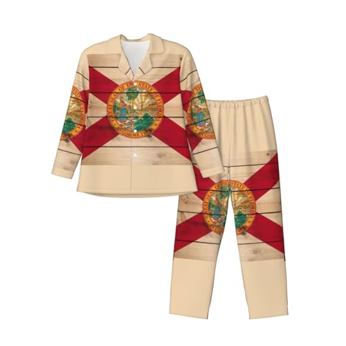 Pyjama classique contre la chaleur nocturne : ensemble détente doux Floride