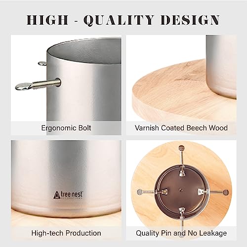 Tree Nest Christmas Tree Stand Base For 5Ft Tabletop Modern Christmas Small Tree Mini Christmas Tree Holder Xmas Tree Decoration (Moonlight,Silver) #TOP4