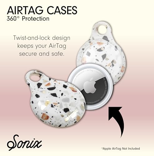 Image of Sonix Cases for Apple AirTags with Keychain (Terrazzo Confetti) 2-Pack