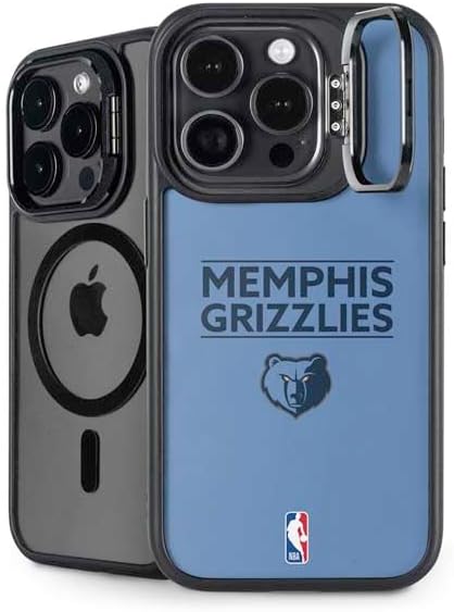 Skinit Kickstand Phone Case Compatible with iPhone 15 Pro Max - Officially Licensed NBA Memphis Grizzlies Hardwood Classics Design