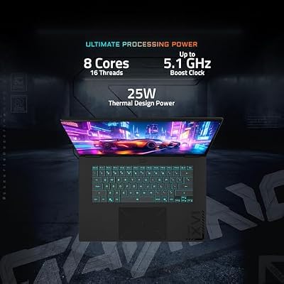 GIGABYTE - Gaming A16 Gaming Laptop - 165Hz 1920x1200 WUXGA - NVIDIA GeForce RTX 5060 - AMD Ryzen 7 260-1TB SSD with 16GB DDR5 RAM - Windows 11 Home AD Gaming A16 3VHK3US894SH