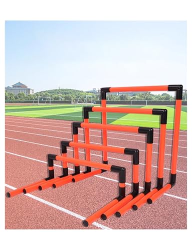 Haies de football portables réglables entraînement agilité athlétisme lot 5