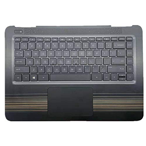 Pavé tactile et clavier d'ordinateur portable de rechange pour HP Pavilion 14-AL noir