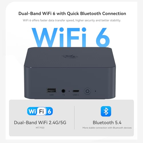 undefined Beelink EQI12 Mini PC, Intel 12th Gen Core i5 1235U (10C/12T) up to 4.4 GHz, Mini Computer 32 GB DDR4 RAM 1TB SSD, 4K Dual Display, Dual LAN, USB3.0, WiFi 6, BT 5.4, Win 11 Pro の商品画像 5