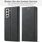 Etui na telefon komórkowy Samsung Galaxy S21 Skórzane etui, Premium Skórzany portfel Etui ochronne z klapką, odporne na uderzenia 360 stopni, skórzane etui, do Samsung Galaxy S21 5G, etui z portfelem, odporne na zarysowania S21 5G Case Holster