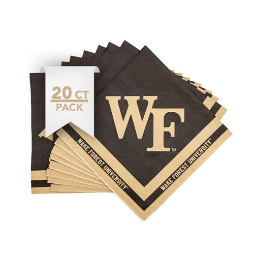 Desert Cactus Wake Forest University WFU Demon Deacons 20 count Napkin (A)
