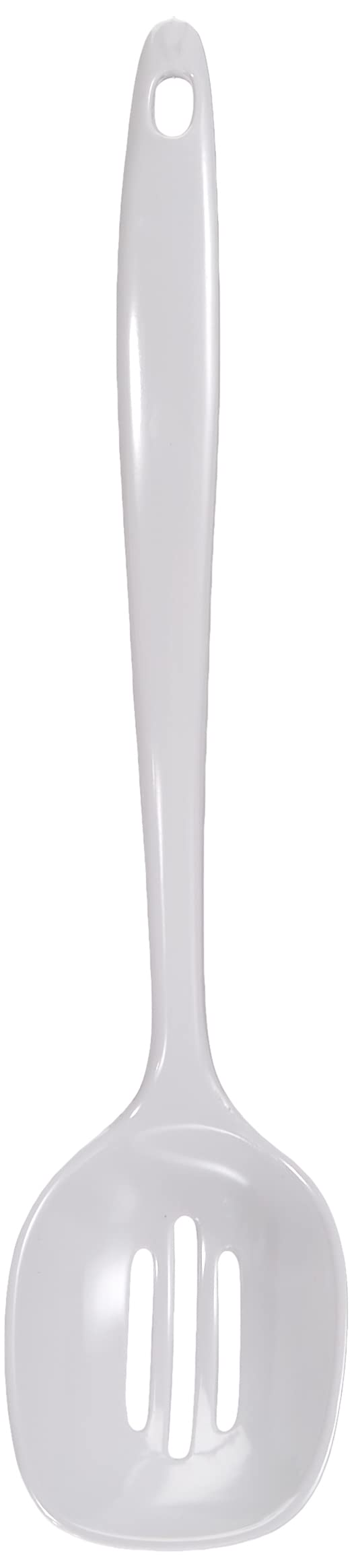 Lacor White 63603 Melamine Classic Slotted Ladle, 30 Cm,