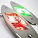 Five Oceans LED Boat Navigation Lights, Bow Light, Vertical Mount Sidelight, Red & Green, 12-Volt, USCG 2NM - FO3840