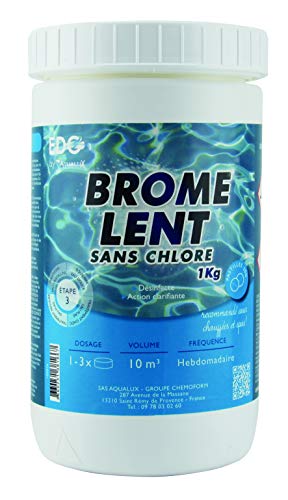 Brome Spa et Piscine - Pastille 20g - Boite 1 kg - EDG - Désinfection...