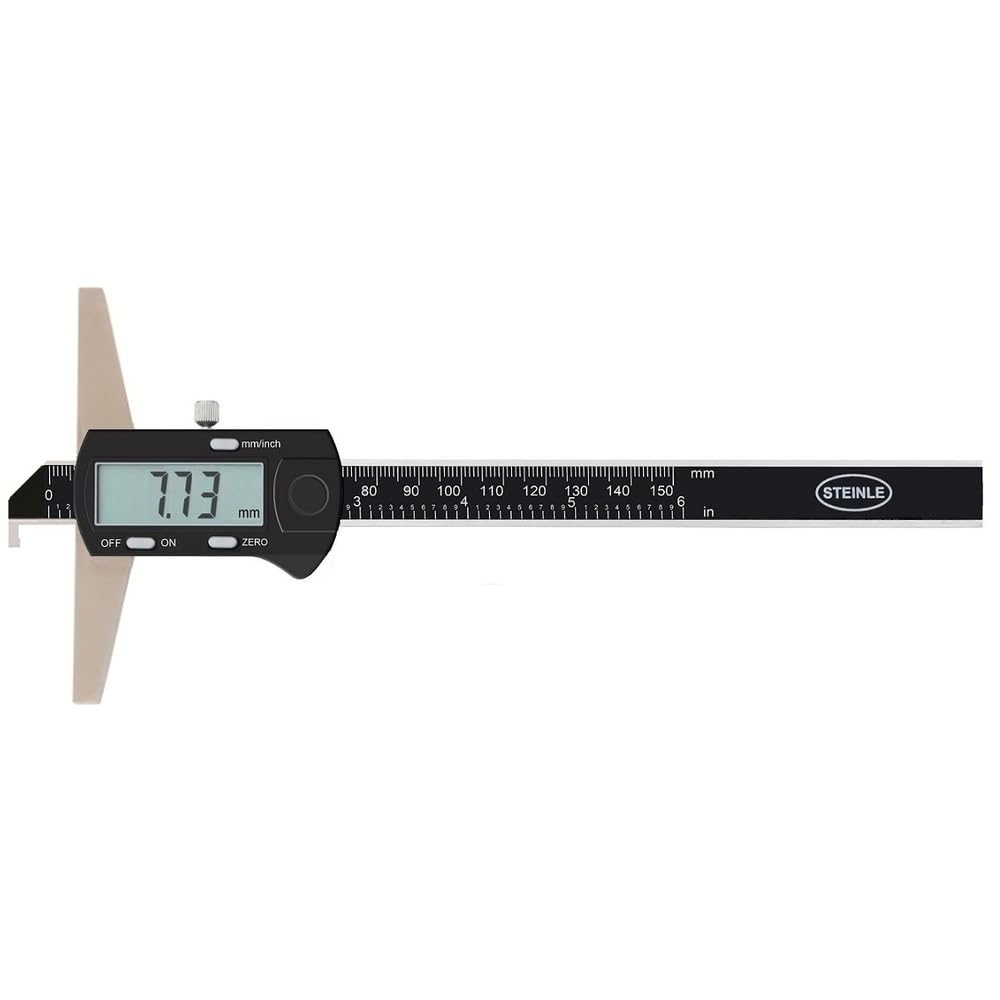 STEINLE 1641 Tiefenmeßschieber Tiefenmessschieber mit Haken digital 150 mm