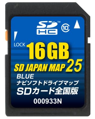 �p�i�\�j�b�N �S�����p�n�}�X�V���� SD JAPAN MAP 25 BLUE �S���Łi16GB�j 000933N