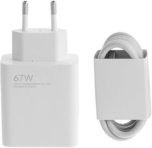 Carregador Turbo 67w Compatível com Xiaomi Mi POCO F5 Pro X3 X4 X5 e Outras Marcas + Cabo Tipo C
