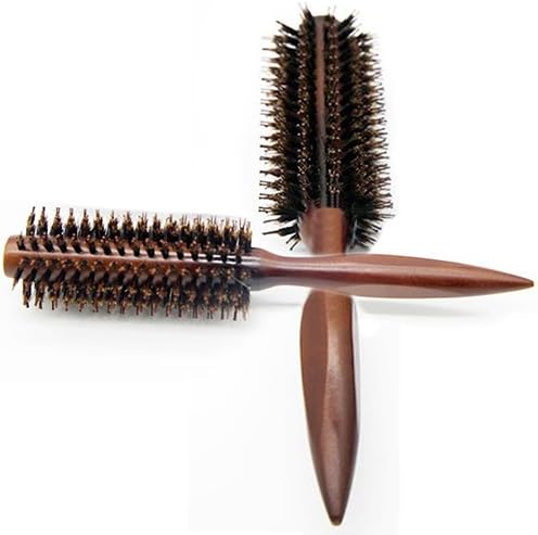 Miniatura 2 de Peine de pelo profesional antiestático cepillo de cerdas de jabalí de carbono que elimina el peine encrespado